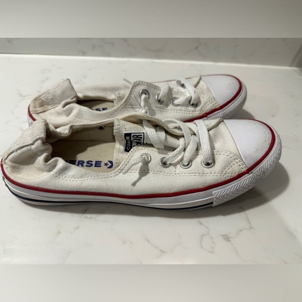 Converse Shoes Womens 9 Chuck Taylor All Star Shoreline Low Sneakers White